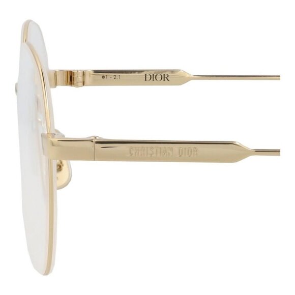 Dior Womens Round/Oval Gold Gold Transparent Fashion Designer Eyewear - Picture 4 of 4